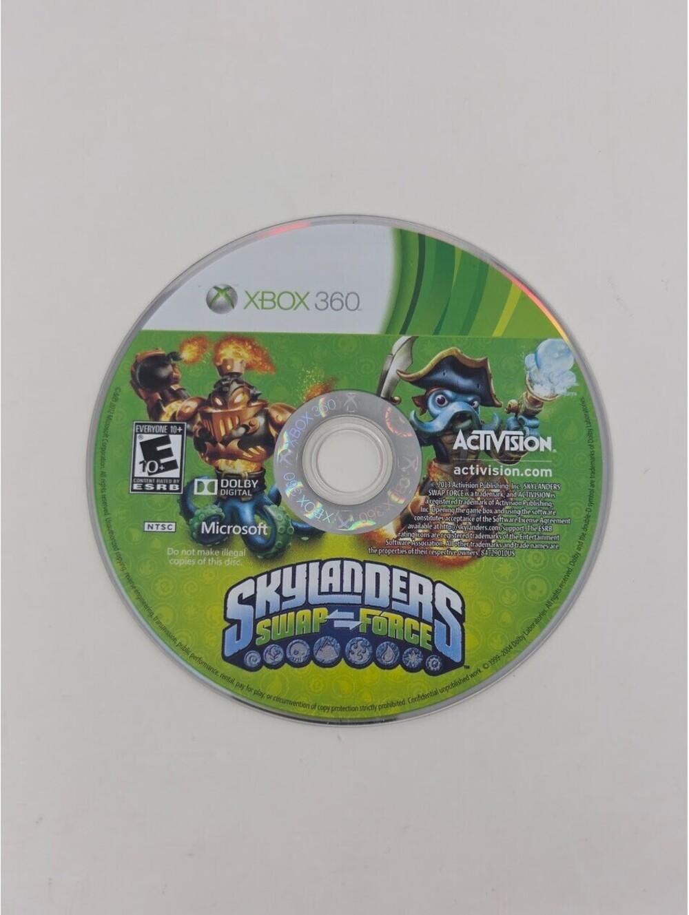 Skylanders Swap Force Xbox 360 Activision Video Game Disc Only 2013 Release